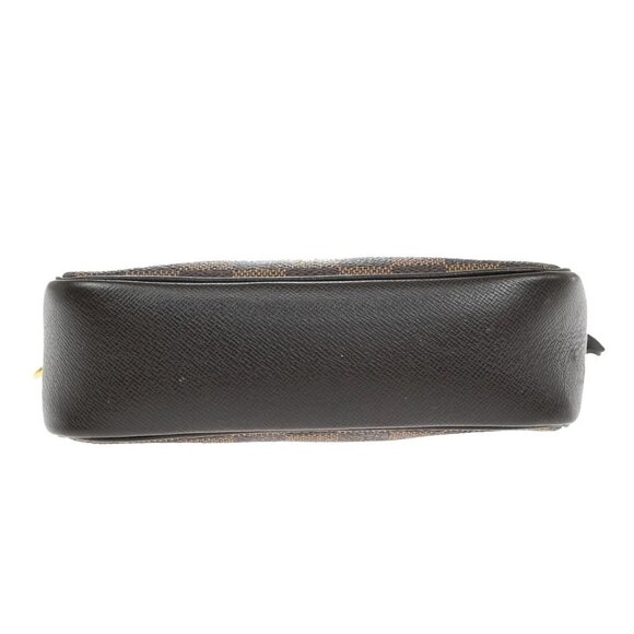 LOUIS VUITTON Trousse Makeup Hand Bag Damier Ebene Leather Brown N51982 89KA770 - Picture 6 of 16